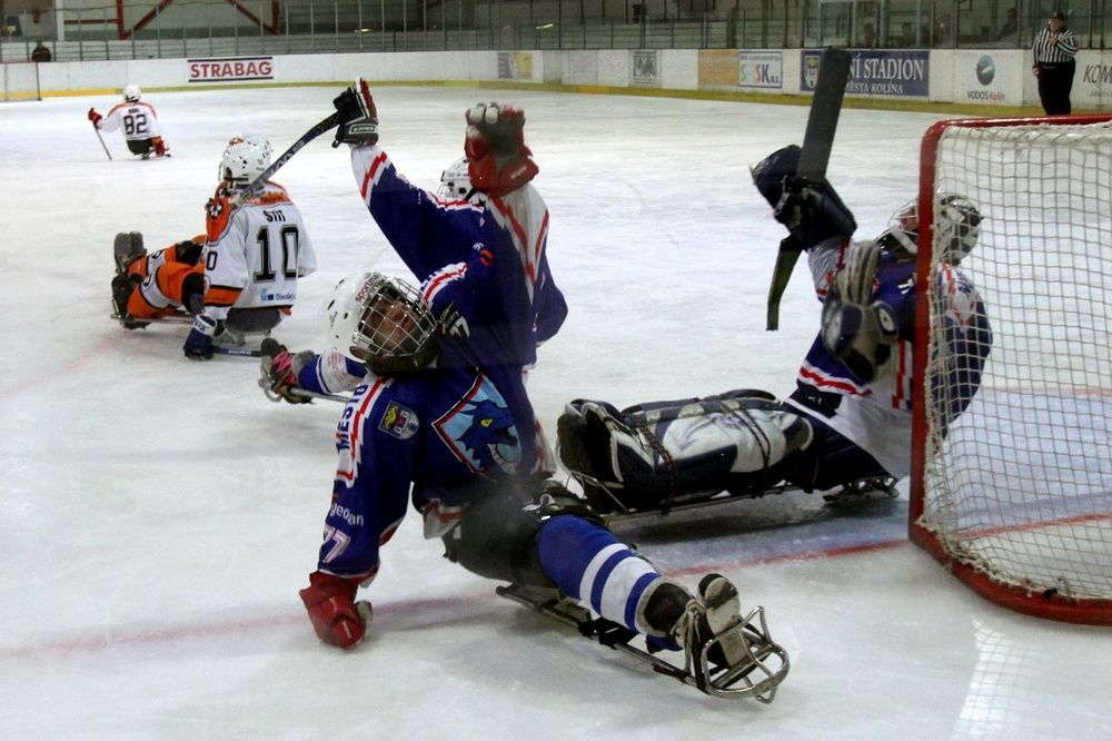 Sledge hokej: Draci Kolín vs. Lapp Zlín