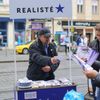 Předvolební mítinky na Andělu v Praze - ANO, KSČM, SPO, Realisté