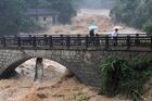 Záplavy v Číně už vyhnaly z domovů 1,4 milionu lidí