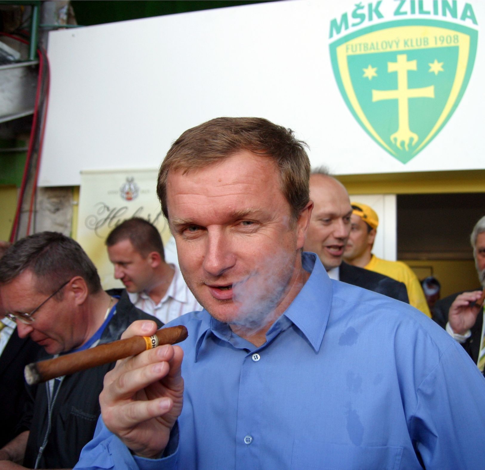 Pavel Vrba slaví titul s MŠK Žilina (2007)