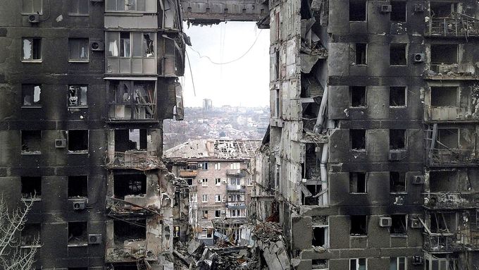 Zničený Mariupol, fotografie z dubna 2022