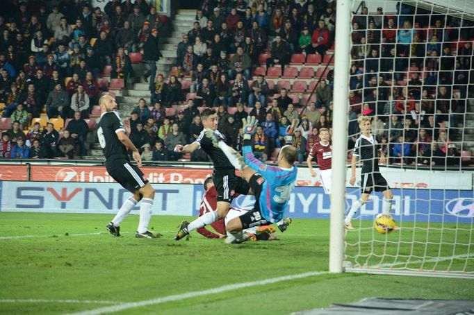 Sparta vs České Budějovice, utkání Synot ligy (Křížek)