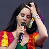 Lana del Rey performs on the Pyramid Stage at Worthy Farm in Somerset, during the Glastonbury Festival