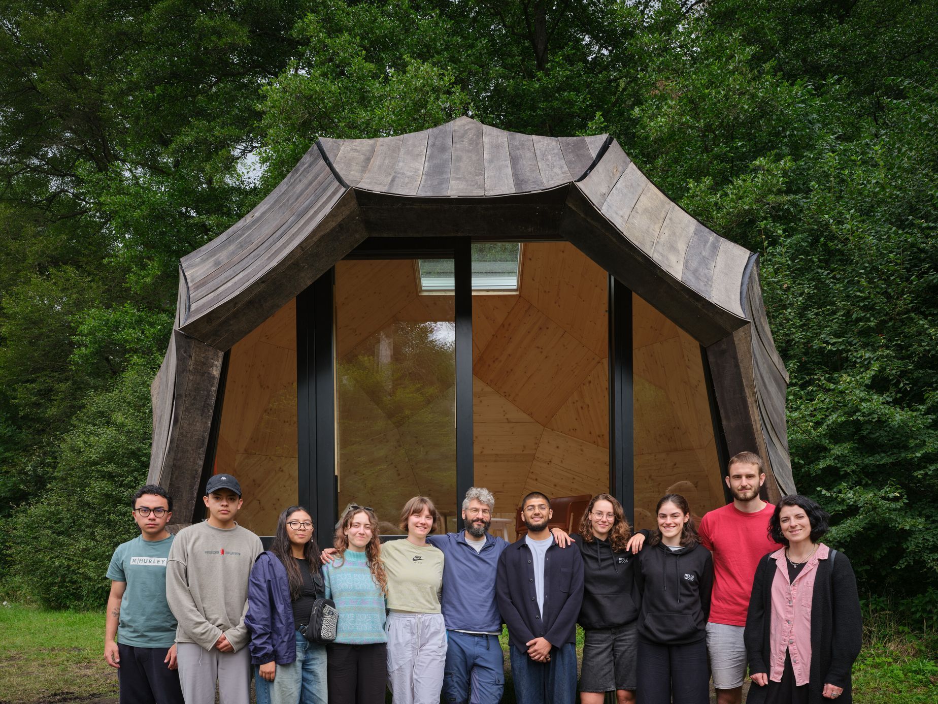 rekreační bydlení, glamping, škola, studenti, architektura, česká kamenice