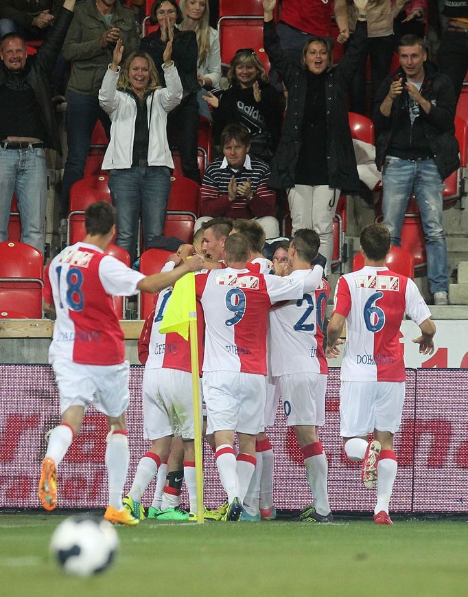 SL, Slavia - Plzeň: radost Slavie