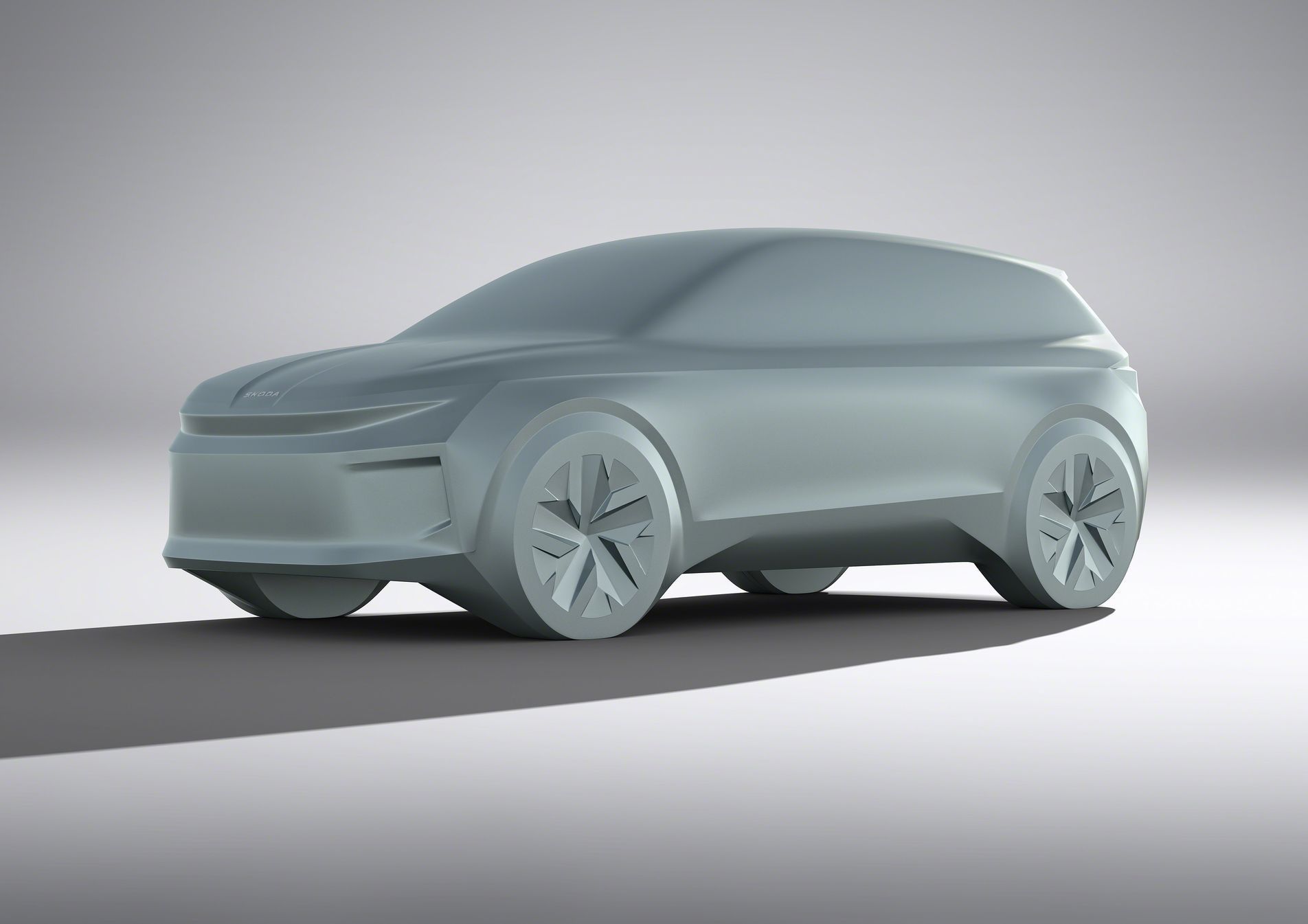 Škoda Auto - sochy chystaných elektromobilů