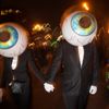 Participants take part in the Village Halloween Parade in the Manhattan borough of New York
