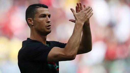 Cristiano Ronaldo před zápasem Portugalsko - Maroko