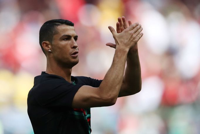 Cristiano Ronaldo před zápasem Portugalsko - Maroko