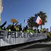 Protest hnutí žlutých vest v Nice