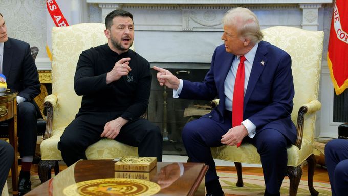 Trump se pohádal se Zelenským v Bílém domě