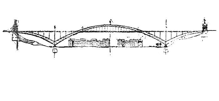 Návrh Nuselského mostu - Marjanko - 1903