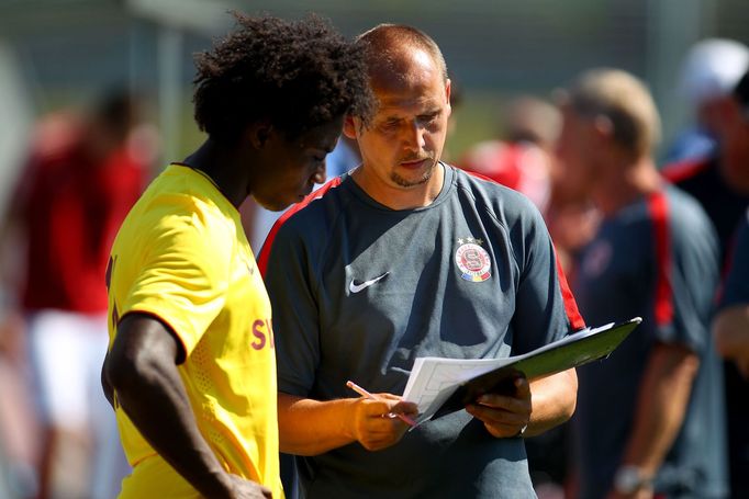 Příprava Sparta-Třinec: Tiémoko Konaté a Zdeněk Svoboda