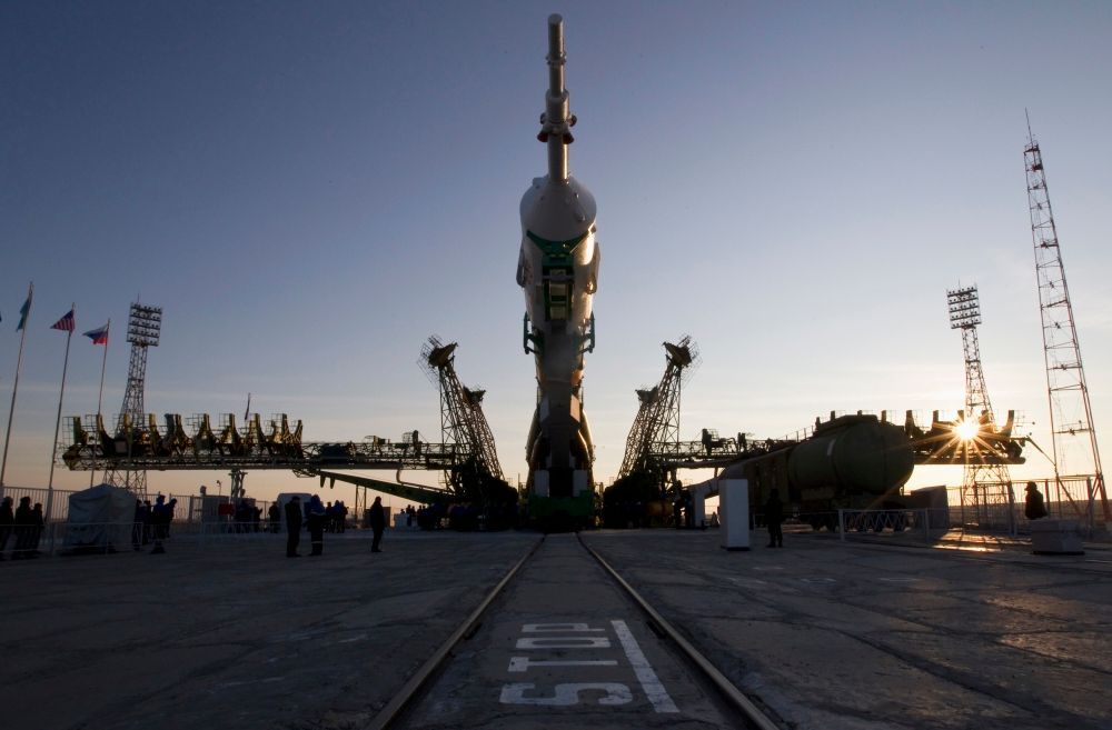 Příprava Sojuzu ke startu