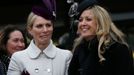 Zara Phillips na dostizích v Cheltehamu