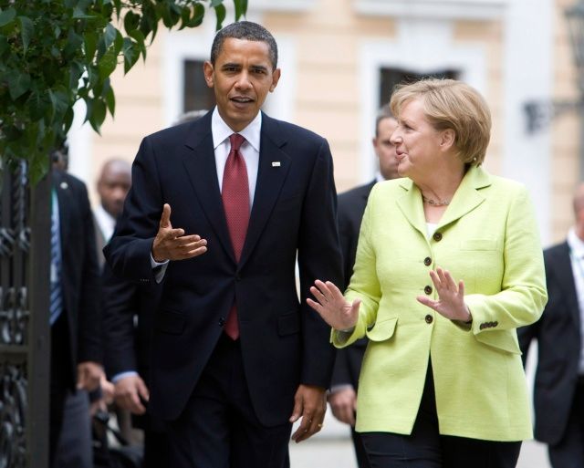 Obama a Merkelová