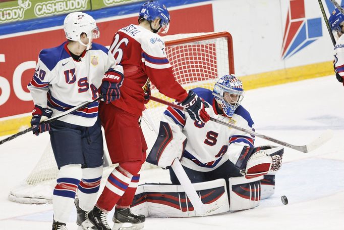 MS 20, Česko-USA: Tomáš Šoustal - Will Borgen (L) a Alex Nedeljkovic