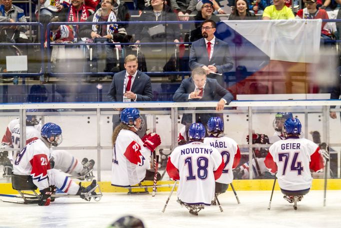 Česko - Norsko, čtvrtfinále MS v parahokeji 2019 (trenér Jiří Bříza)