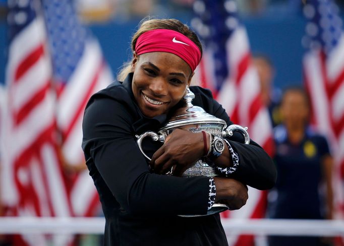 Serena Williamsová slaví triumf na US Open 2014