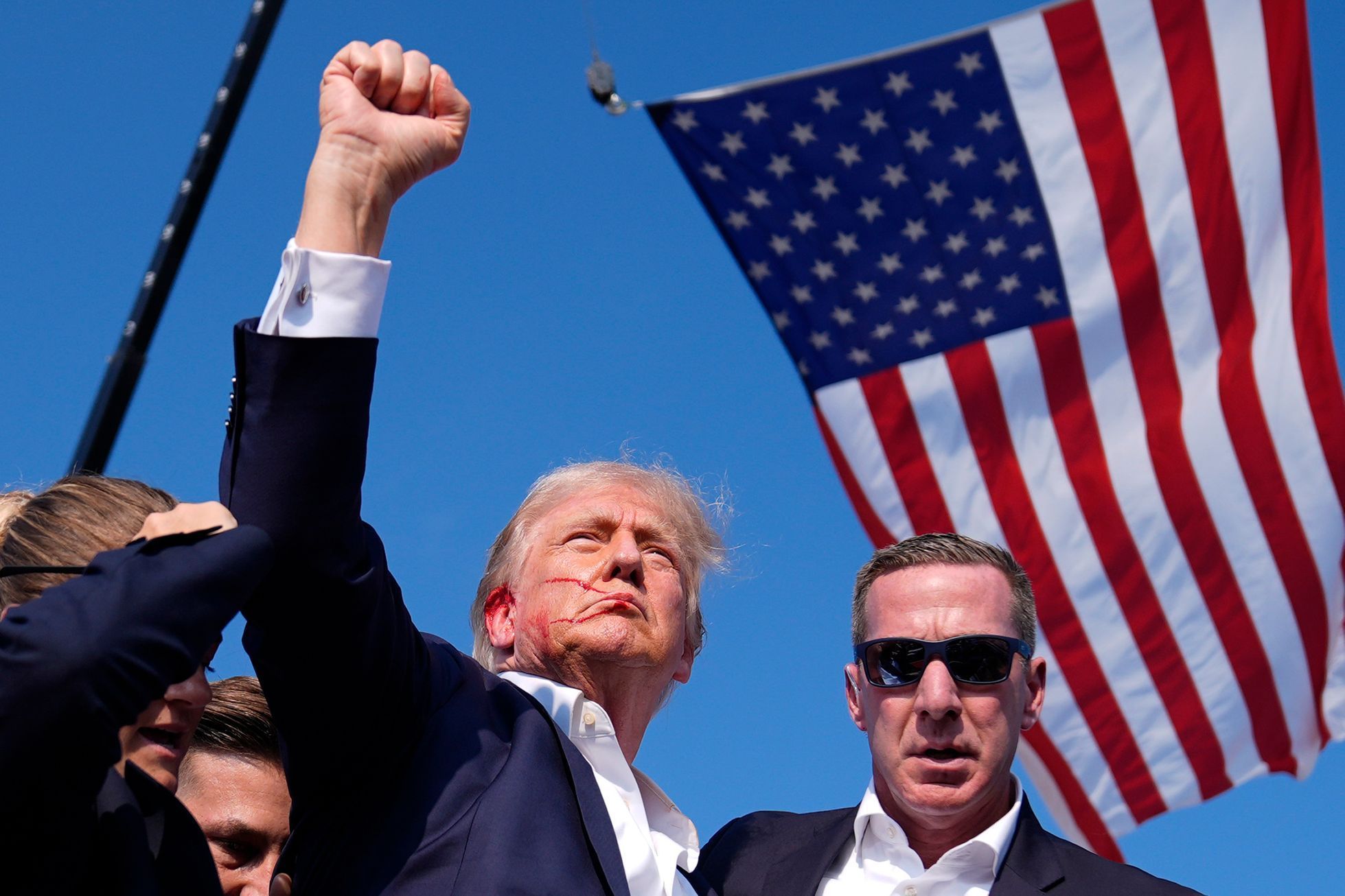 Donald Trump, střelba, mítink