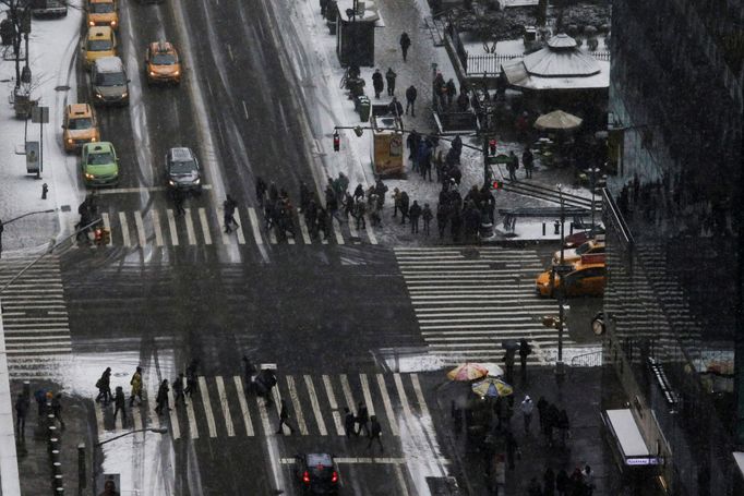 Nejen do New Yorku dorazily ke konci roku extrémní mrazy.