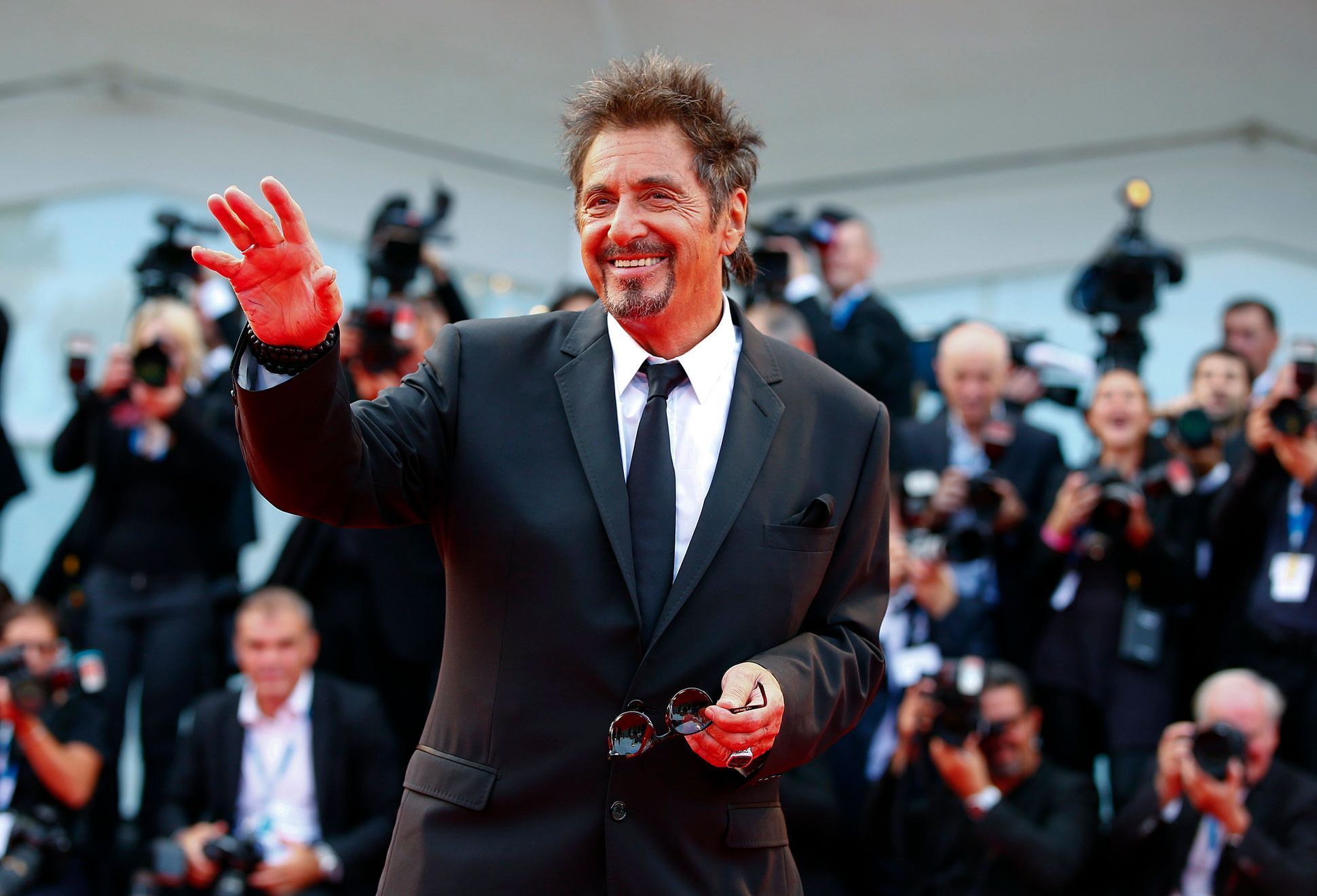 Cast member Al Pacino attends the red carpet for the movie &quot;Manglehorn&quot; at the 71st Venice Film Festival