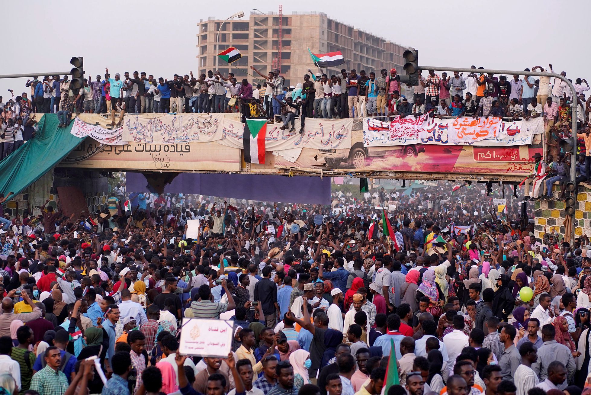 Protesty v Súdánu-Chartúm