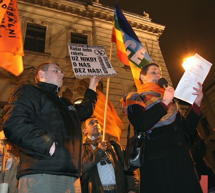 Protestní akce proti americké radarové základně