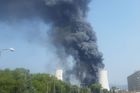 V litvínovské chemičce Unipetrol ve čtvrtek 13. srpna vypukl požár.