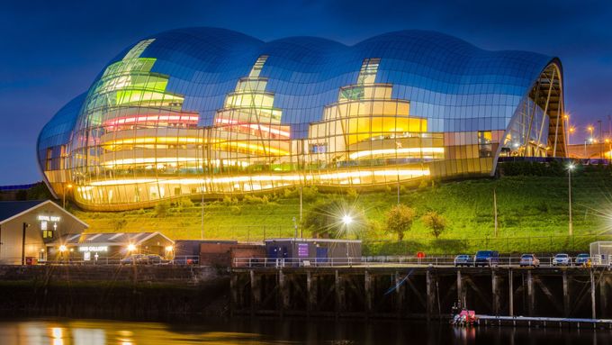 Na ilustračním snímku je koncertní sál Sage Gateshead v Gatesheadu na severovýchodě Anglie.