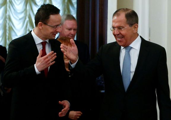 Péter Szijjártó a Sergej Lavrov na snímku z roku 2017