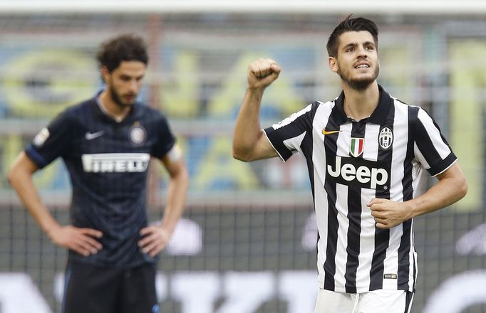 Alvaro Morata slaví vítězný gól