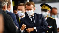 17. etapa Tour de France 2020: Francouzský prezident Emmanuel Macron
