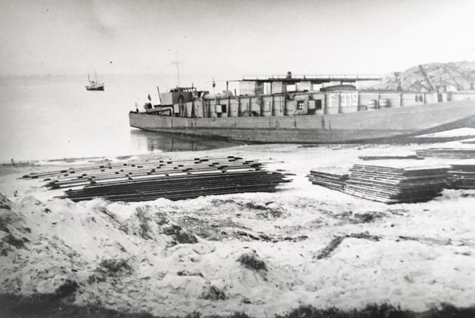 Nedatované fotografie pořízené v Norsku během nuceného nasazení.