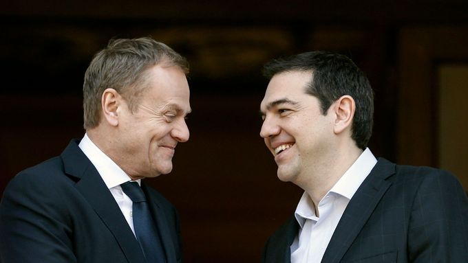Alexis Tsipras (vpravo) s Donaldem Tuskem.