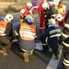Nehoda zablokovala přivaděč na D11