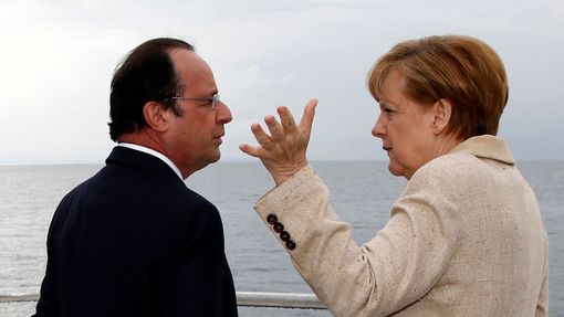 Hollande a Merkelová.