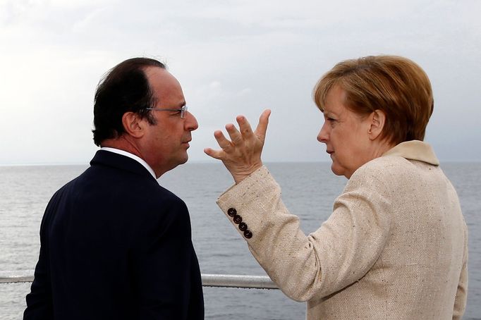 Hollande a Merkelová.