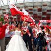 Polští fanoušci před zahajovacím zápasem Eura s Řeckem