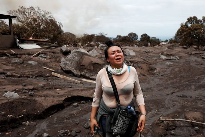 Situace v Guatemale po mohutné erupci sopky Fuego. Červen 2018.