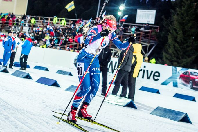 SP v baitlonu, Ch-M 2015, sprint Ž:  Gabriela Soukalová