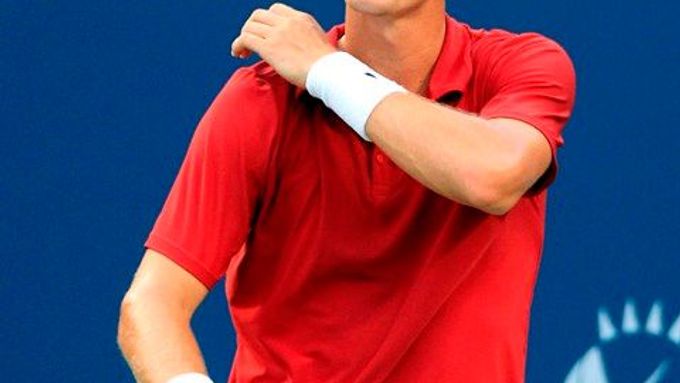 Tomáš Berdych na turnaji v Torontu podlehl Rogerovi Federerovi.