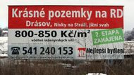 Prý nejlevnější pozemky kolem Brna