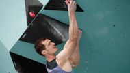 Český lezec Adam Ondra ve finále OH 2024 v Paříži