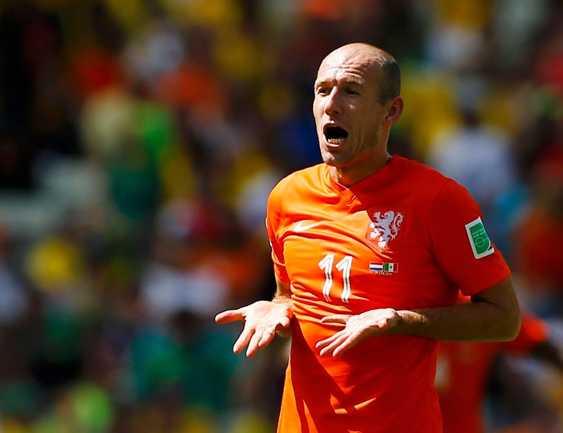 MS 2014, Nizozemsko-Mexiko: Arjen Robben