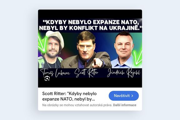 Rajchl představil svým fanouškům Rittera jako "nezávislého experta" a ve všem mu jenom přikyvoval.