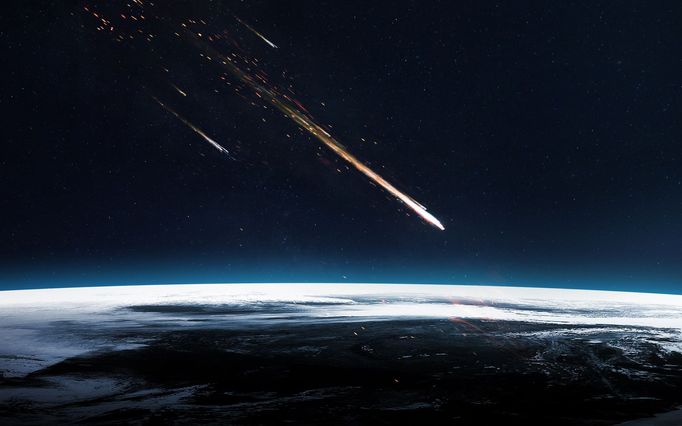 Meteorit, ilustrační foto.