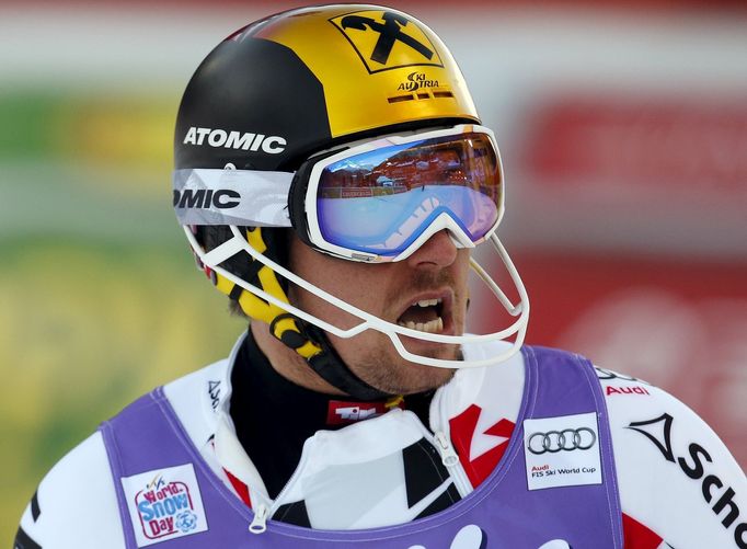 Marcel Hirscher při SP v Santa Caterině 2016