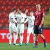 Belgická radost a smutný Antonín Barák v zápase kvalifikace MS 2022 Česko - Belgie