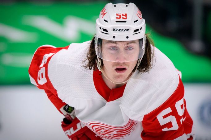 Tyler Bertuzzi v dresu Detroitu.